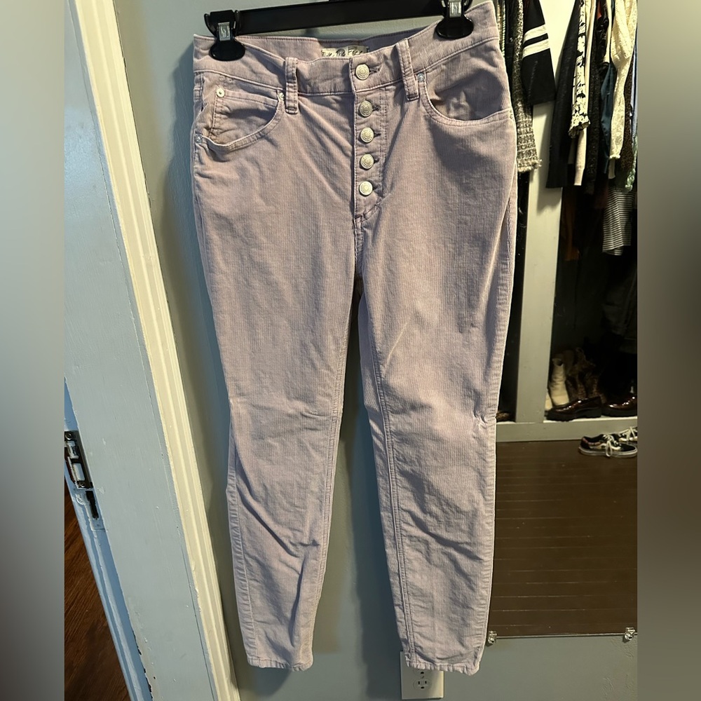 We The Free Lilac Button-Fly High Rise Jeans size 27